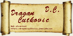 Dragan Ćutković vizit kartica